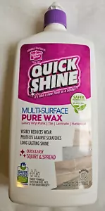 Quick Shine Multi-Surface Pure Floor Wax 27oz 800ml - Picture 1 of 1