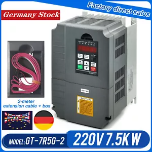 【DE】 HY Vector VFD unità a frequenza variabile, singola o 3 fasi, 7,5 kW 10 HP 220V AC - Foto 1 di 9