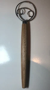 TEEVEA Danish Dough Whisk Stainless Steel Dutch Style Bread Dough Hand Mixer - Picture 1 of 5