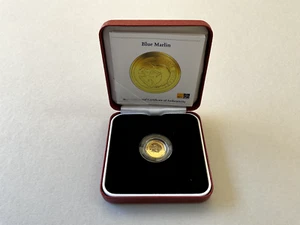 Bermuda Blue Marlin $5 Gold Proof Coin 1.5g .999Au 2012 - 500 Minted - Picture 1 of 6