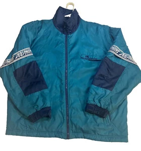 Vintage Miami Dolphins Pro Player Jacket Coat Size XL Extra Large Zip Up Rare - Picture 1 of 19