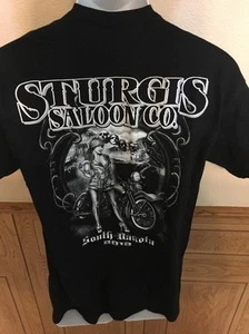 Sturgis Saloon Co. South Dakota 2012 Tshirt Black Size Medium - Picture 1 of 6