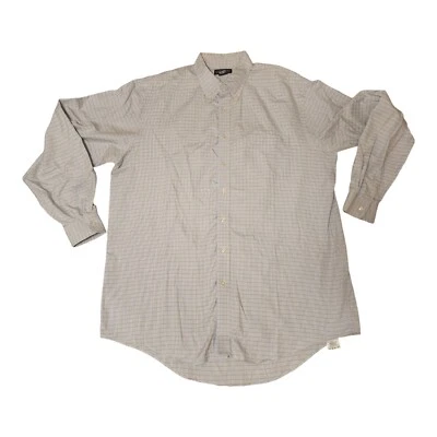 LANDS' END Shirts Mens 17-36 Tall Blue Long Sleeve Striped Oxford Button Down - Image 1 of 4