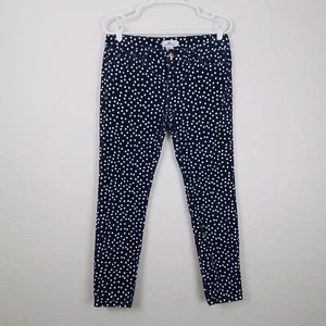 Vineyard Vines Pants 8 Navy White Polka Dot Corduroy Stretch Cotton Blend Preppy - Picture 1 of 13