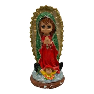 Baby Virgen De Guadalupe~Our Lady of Guadalupe~Chalkware Figurine~Religious~5.5” - Picture 1 of 10