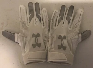 Under Armour Team F8 White Large Football Glove New Without Tag - Picture 1 of 3