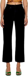 $319 Slvrlake Women's Blue London High Waist Crop Wide Leg Jeans Pants Size 27 - Picture 1 of 3