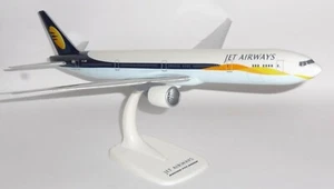JET AIRWAYS INDIA Boeing 777-300ER Desk Display Model 1/200 Airplane VT-JEM 2010 - Picture 1 of 10