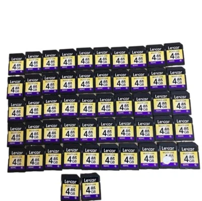 Lot of 10 Lexar 4gb SDHC Memory Cards 4 gb Lexar SD Cards Class  - Image 1 of 4