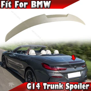 2018-2025 ABS Fits BMW 8-Series G14 Convertible M4 Type Trunk Spoiler Unpainted - Picture 1 of 5