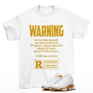 Reserved Wheat Shirt White to Match Jordan 13 Retro Wheat 414571-171 - Picture 1 of 2