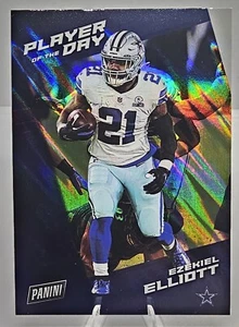 2021 Ezekiel Elliott Panini Player of the Day Silver Parallel #40 - Picture 1 of 2