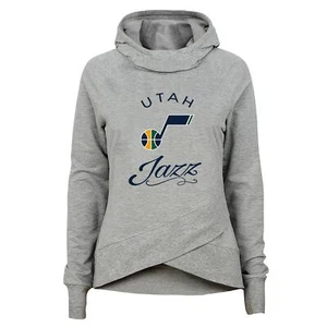 Outerstuff NBA Youth Girls (7-16) Utah Jazz The Bridge Funnel Neck Hoodie - Picture 1 of 3