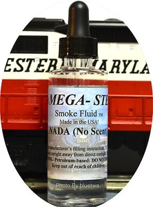 Fluido de humo MEGA-STEAM NADA SIN OLOR para Lionel G O HO N MTH todas las unidades de humo - Imagen 1 de 5
