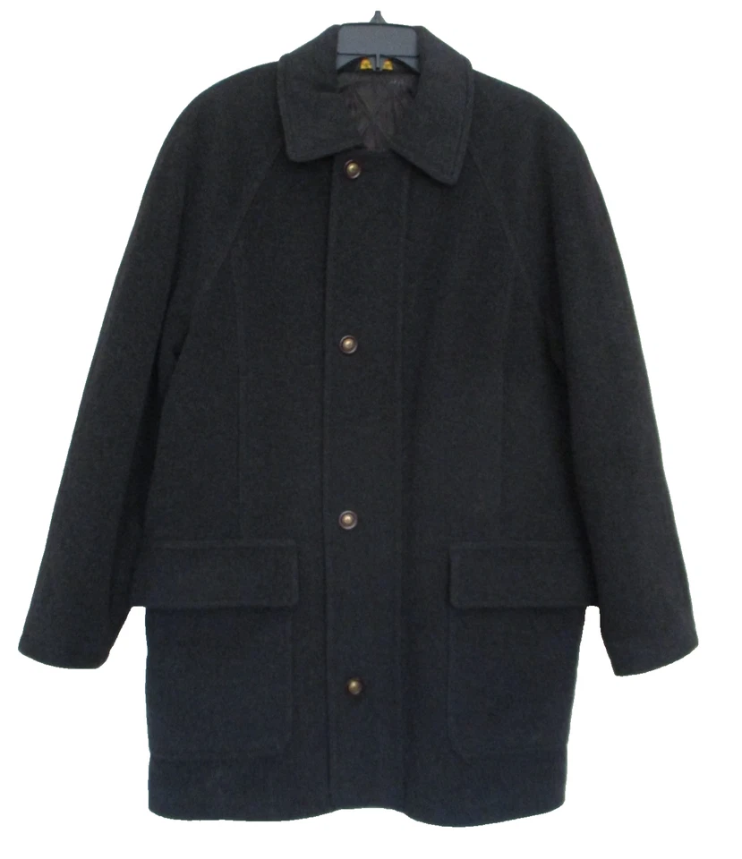 Abrigo Marshall Field's Dayton's Hudson's Para Hombres Gris Botón Delantero Talla 40R Chaquetón Foto 1 de 4