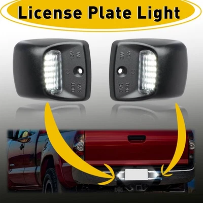 Par de luces LED para matrícula aptas para Toyota Tundra 2000-2013 blancas 6000K impermeables Foto 1 de 4