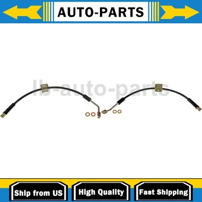 Front Brake Hose 2x For Hummer H3 2007-2010 Hummer H3T 2009-2010 - Image 1 of 4