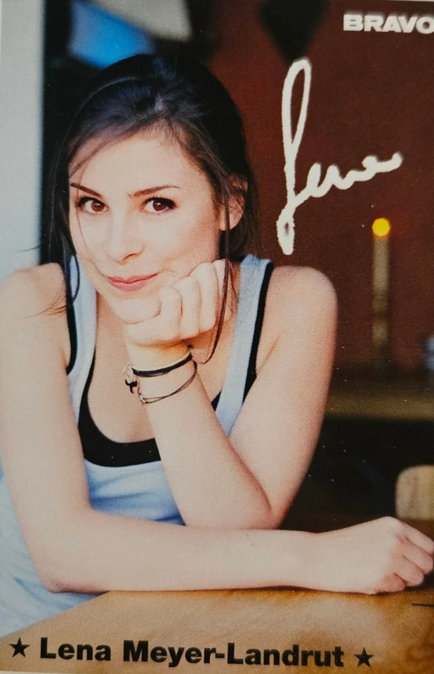 BRAVO - Lena Meyer Landrut - Druck Autogramm - ca. 7 x 10 cm - Mini Fan Card - Bild 1 von 1