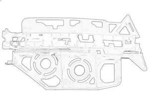 Fender bracket OE PEUGEOT 7120PW for PEUGEOT 308 I (4A_, 4C_) 2 2007-2014 - Picture 1 of 6
