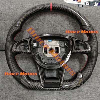 Volante de fibra de carbono para Mercedes-Benz AMG GT E63 C43 C63 S63 W205 W176 Foto 1 de 4