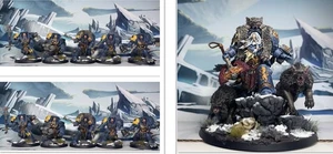 Warhammer 40k Space Wolves Logan Grimnar 10 Wolfguard Terminators Made To Order - Picture 1 of 11
