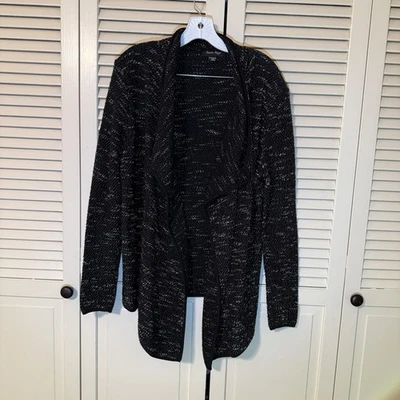 Cárdigan Charlie Paige para mujer negro moteado en cascada, S/M/P/M Foto 1 de 4