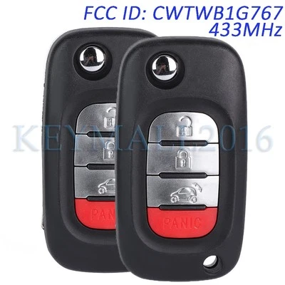 2 CWTWB1G767 Remote Key Fob for Benz Smart Fortwo Forfour 2015 2016 2017 433MHz - Image 1 of 4