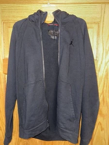 Air Jordan Mens Hooded Jacket Black Size L - Picture 1 of 5