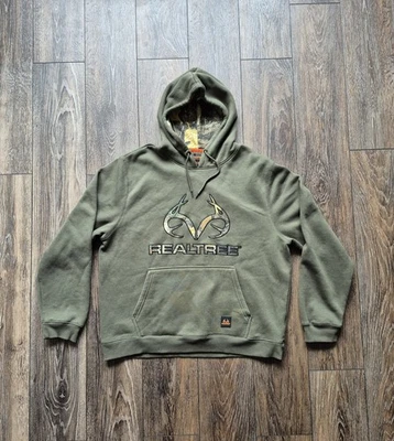 Sudadera con Capucha Realtree Para Hombre Talla XXL Verde con Capucha Camuflaje Cuerno Polar Sudadera Foto 1 de 4