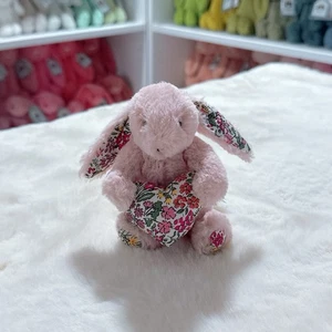Jellycat Flower Bunny TINY 13cm Japan Exclusive Plush Doll Rare Retired 🐰 - Picture 1 of 7