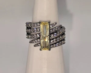 Anillo Bomb Party Noviembre Talla 9 RG27661 Espirales Hecho Para Hablar - Chapado Hematita - Imagen 1 de 6