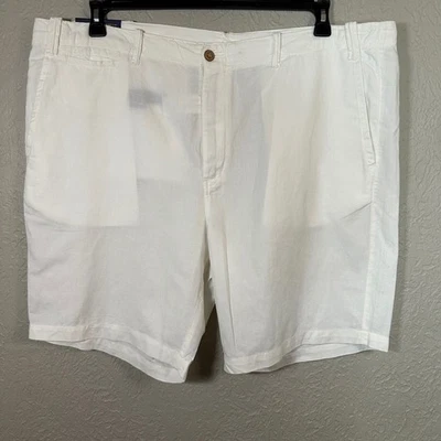 Polo Ralph Lauren Mens Classic Fit White Linen Cotton Shorts 44B 44G $98.50 MSPR - Image 1 of 4