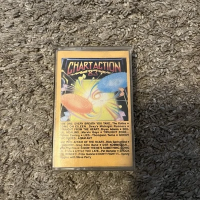 Chart Action 83 Cassette Tape K-Tel Police Gabriel Loggins 1983 Pop Rock - Image 1 of 4