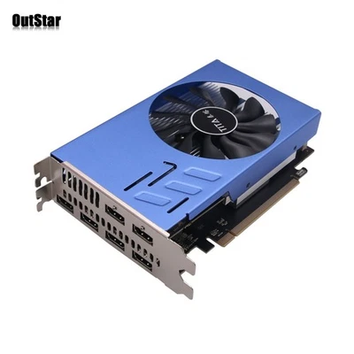 HDMI Video Graphics Card 6 Monitor Video Card 2GB DDR5 up to 6 Monitors AMD #sz - Image 1 of 4