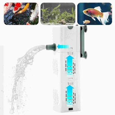 Aquarium Water Pump Filter Fish Tank Filters Oxygen Air Pump for Betta Turtle - Image 1 of 4