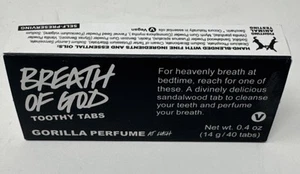 Lush Breath Of God Toothy Tabs Solid Toothpaste Gorilla 40 Tabs - Picture 1 of 5