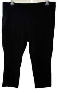 Tek Gear Essential Soft Nero Allenamento Capris Taglia 2X - Foto 1 di 7