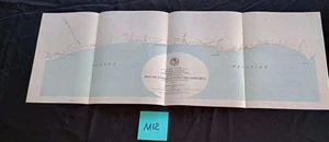 1893 Vintage US Army Corp Engineering Railroad Survey Map Punta Uvita Costa Rica - Picture 1 of 3