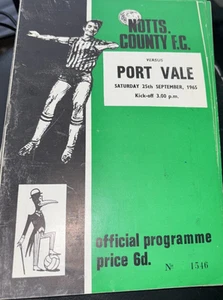 1965 1966 Notts County v Port Vale - Picture 1 of 1