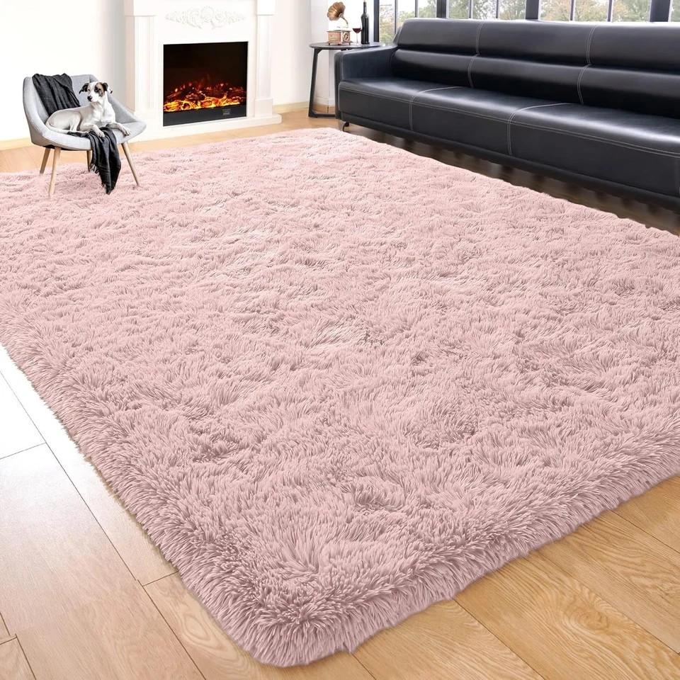 Super Soft Fluffy Shaggy Rugs Extra Large Area Rug Non Slip Runner Floor Mat USA - Image 1 of 1