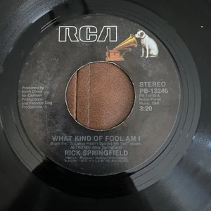 Rick Springfield - What Kind of Fool Am I; How Do You Talk to Girls - 45 RPM RCA - Picture 1 of 4