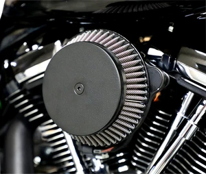 LA CHOPPERS Plain Cover Big Air Cleaner Kit - Black LA-2392-03B - Picture 1 of 1