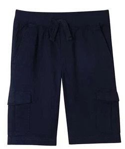 New $28.00 CHAPS Boys Navy Cargo Shorts, Stretch, Cotton - Size: 4 - Picture 1 of 1