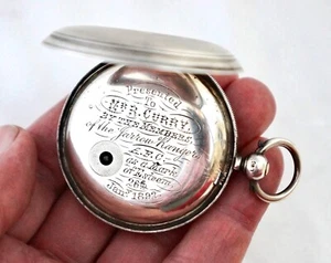 Sterling Silver Football Tribute Pocket Watch Medal/Trophy. Jarrow Rangers 1892. - Picture 1 of 11