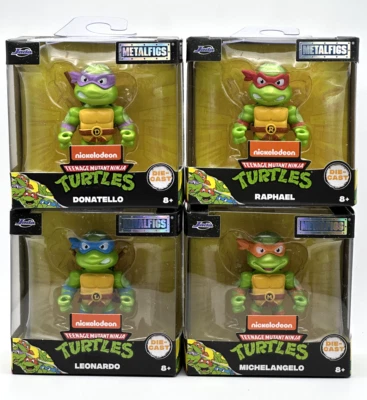 忍者神龟 Metalfigs Jada 钥匙链 TMNT 2.5 全套 4 件 — 第 1/4 张图片