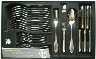 WMF BESTECK PREMIERE CROMARGAN PROTECT 30-TEILIG, EINGESETZTE MESSERKLINGEN - Bild 1 von 2