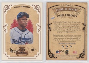 2004 Donruss Diamond Kings Bronze Framed Rickey Henderson #150 HOF