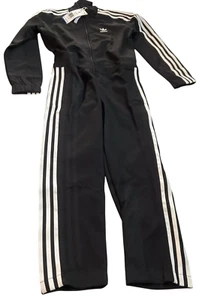 Adidas Jumpsuit Small Kids Unisex HK0284 Black Boys Girls - Picture 1 of 4