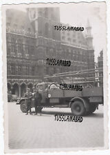 Brüssel Belgien Soldaten Lastwagen Lkw Rathaus Stadt Besatzung 2 WK
