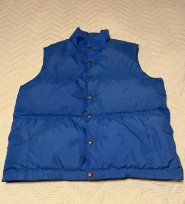Vintage Men’s PENFIELD Down Feather Blue Puffer Vest Made In USA XL READ - Image 1 of 4